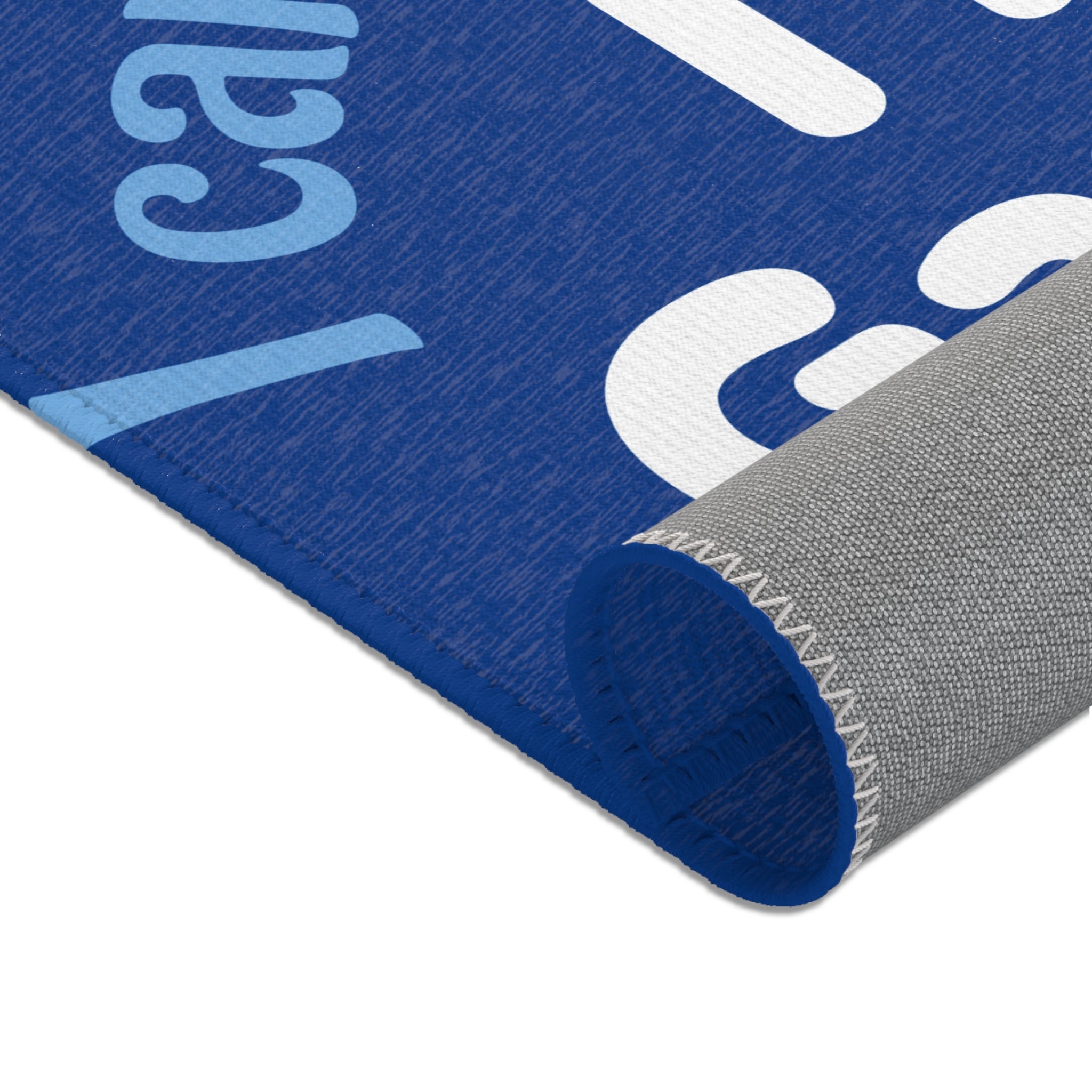 Gaming Area Rug — "I Can't Right Now I'm Gaming" Blue Accent Mat for Gamers