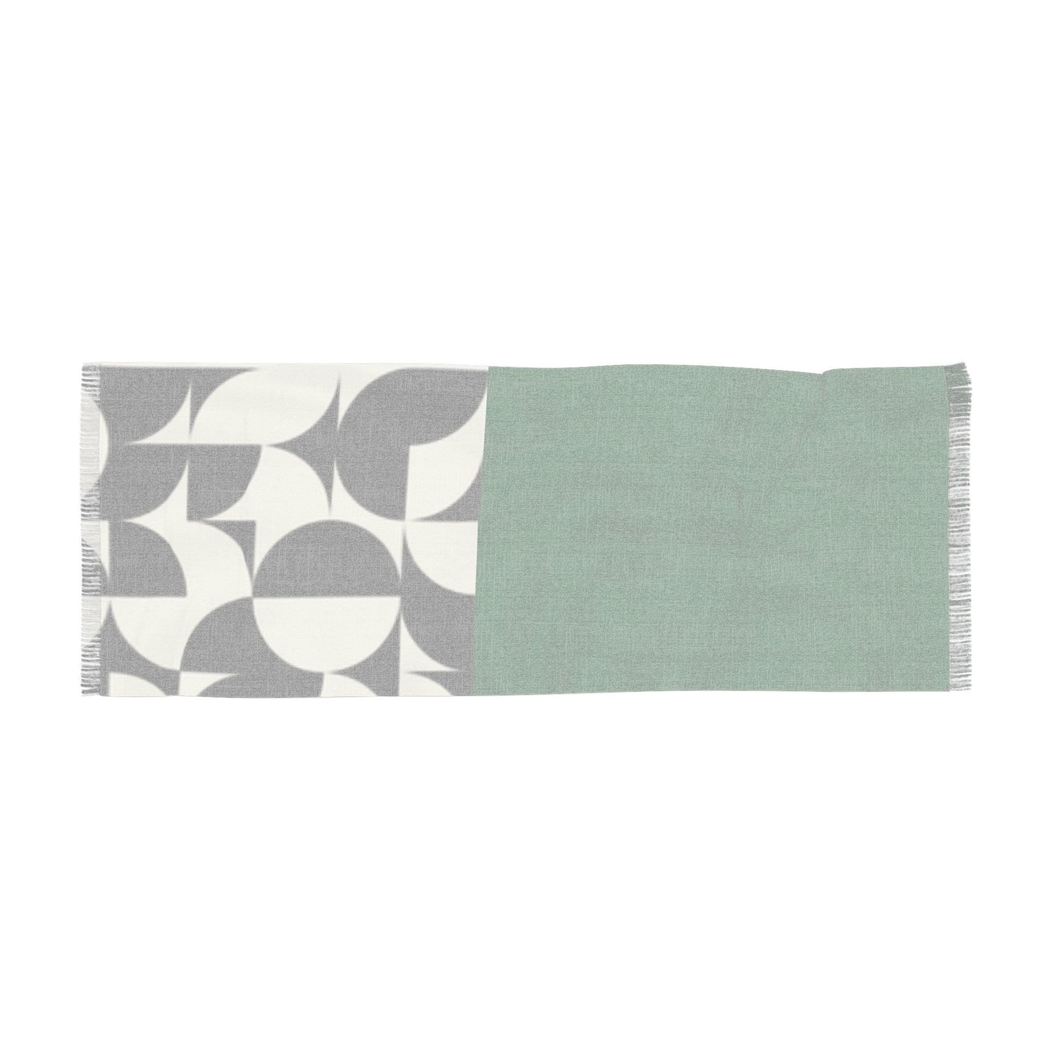 Green Black & White Light Scarf – Lightweight Fashion Scarf