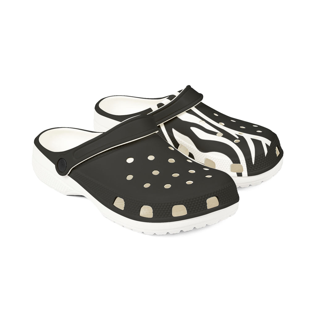 Zebra Print EVA Foam Clogs — Lightweight Slip-On Garden & Beach Shoes