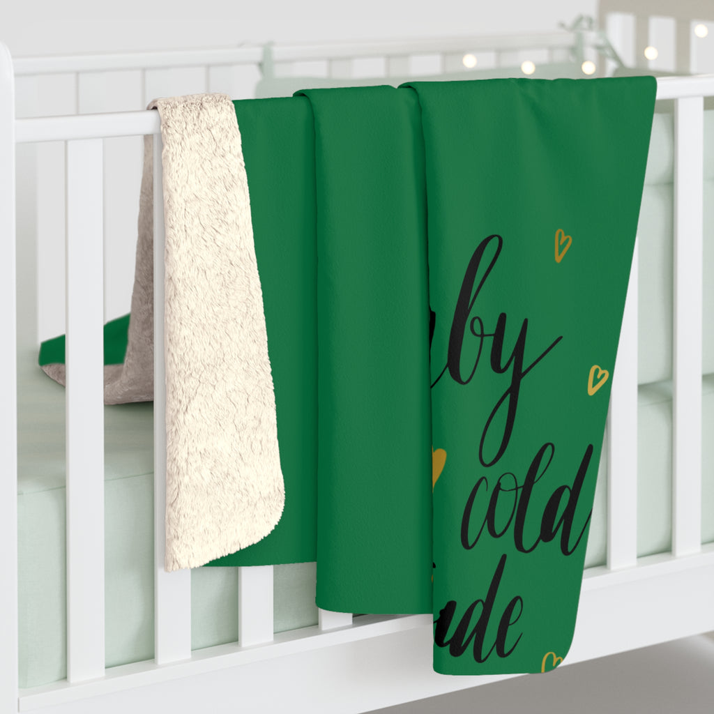 Sherpa Blanket — Pink "Baby It’s Cold Outside" Cozy Throw