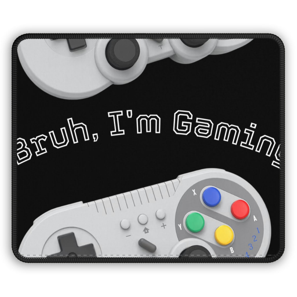Gaming Mouse Pad — "Bruh, I'm Gaming" Retro Controller Desk Mat