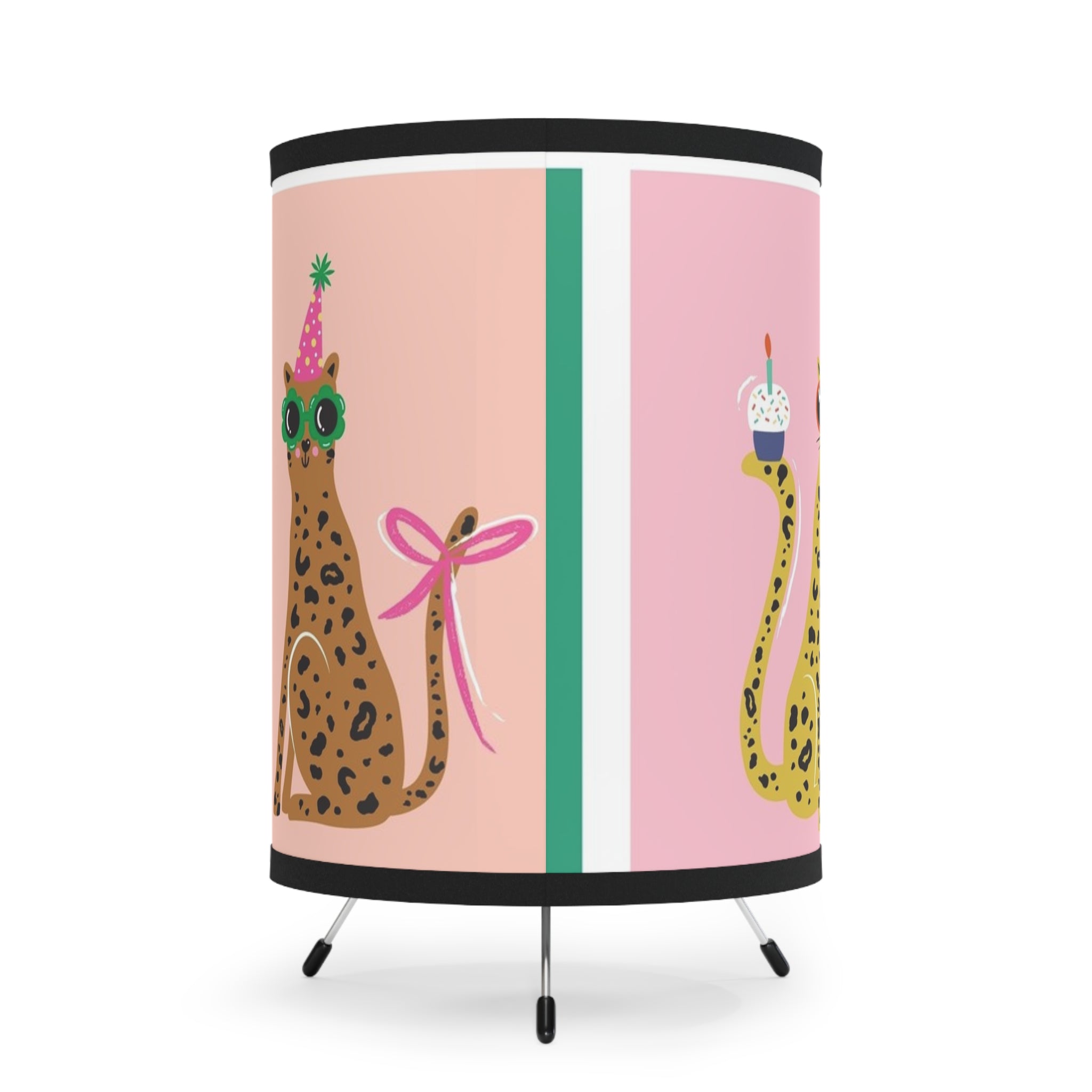 Tripod Lamp with High-Res Printed Shade, US\CA plug