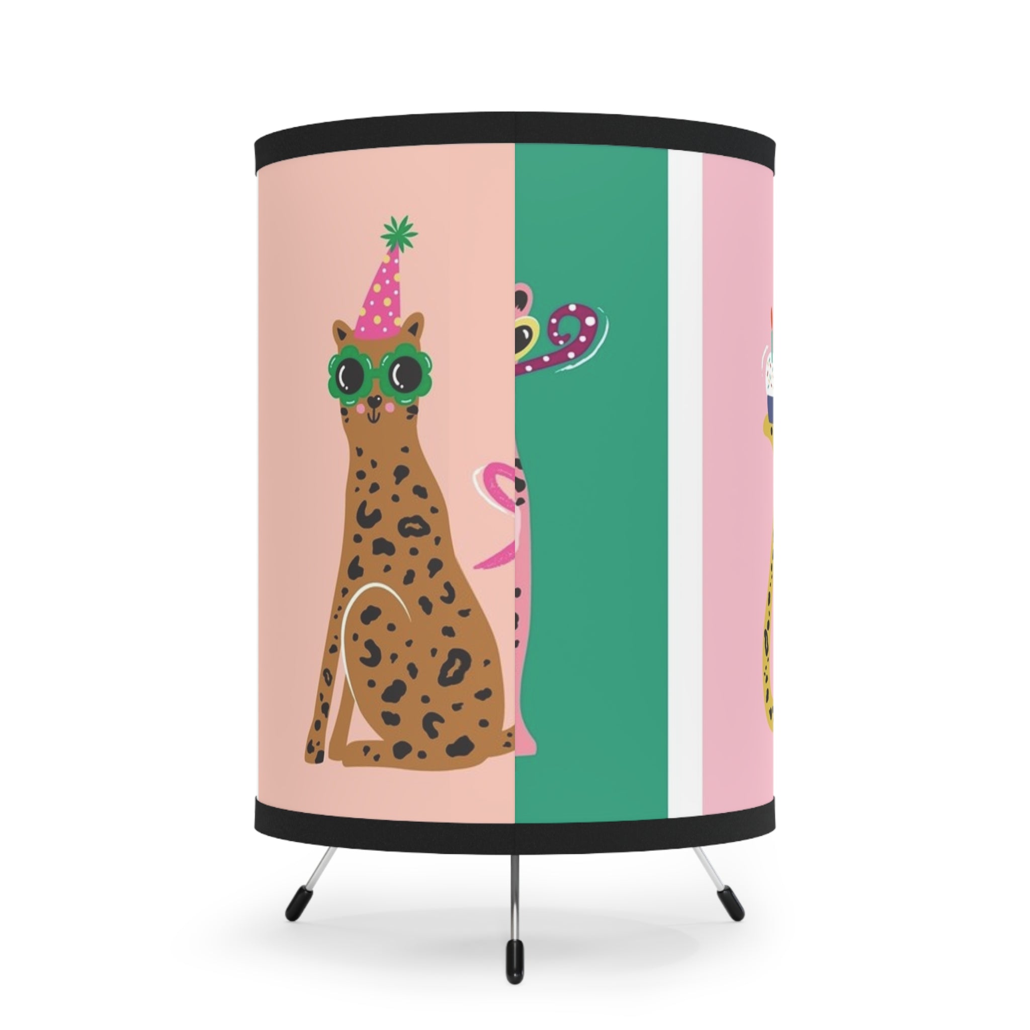 Tripod Lamp with High-Res Printed Shade, US\CA plug