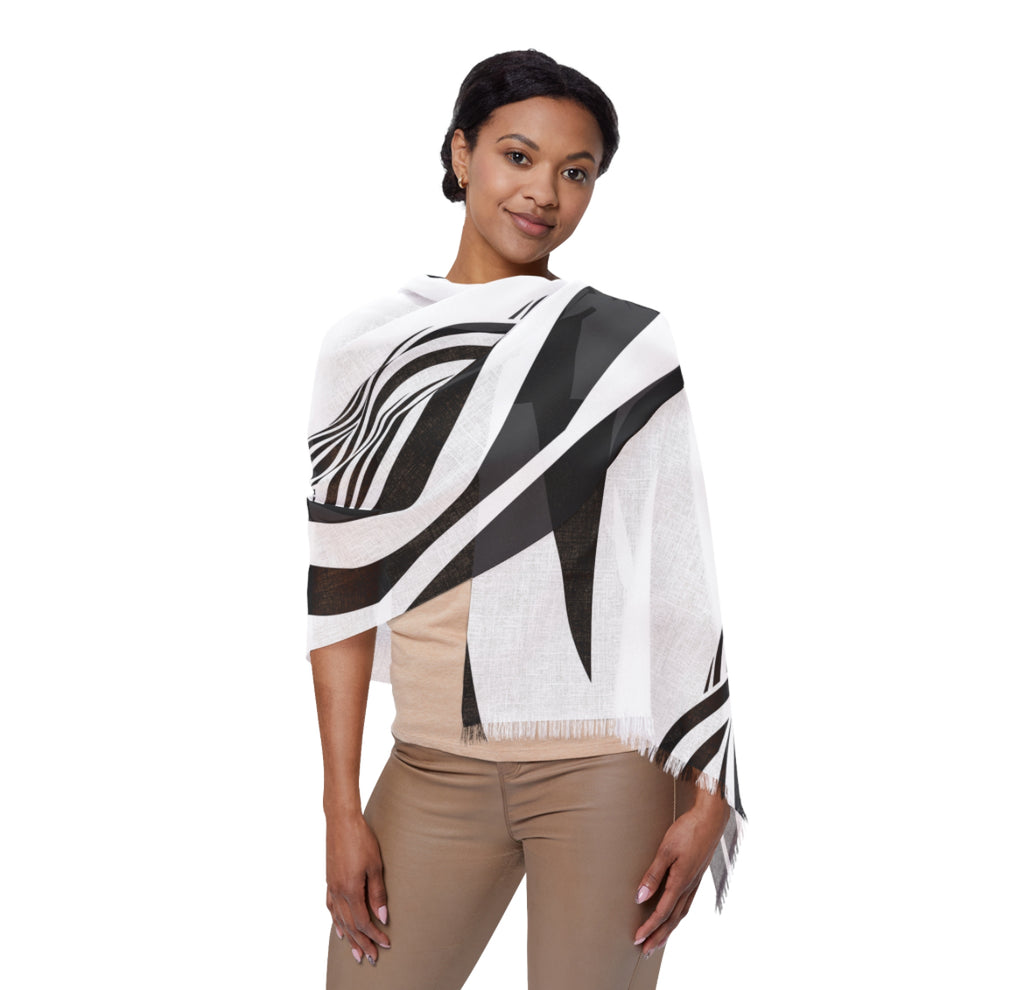 Zebra Stripe Lightweight Fashion Scarf