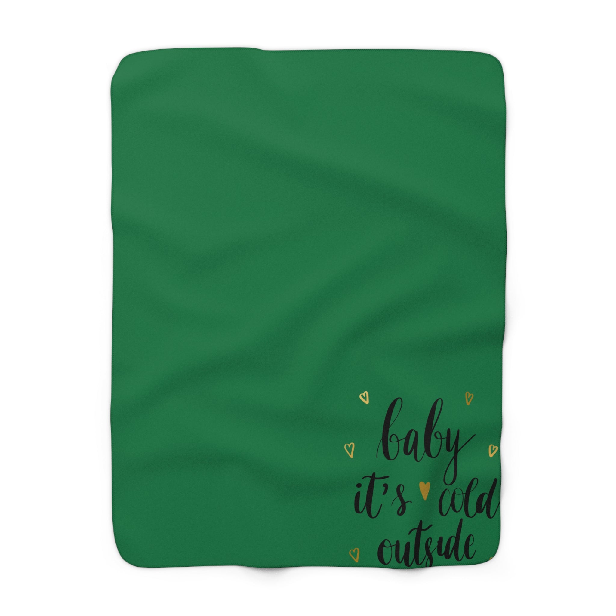 Sherpa Blanket — Pink "Baby It’s Cold Outside" Cozy Throw