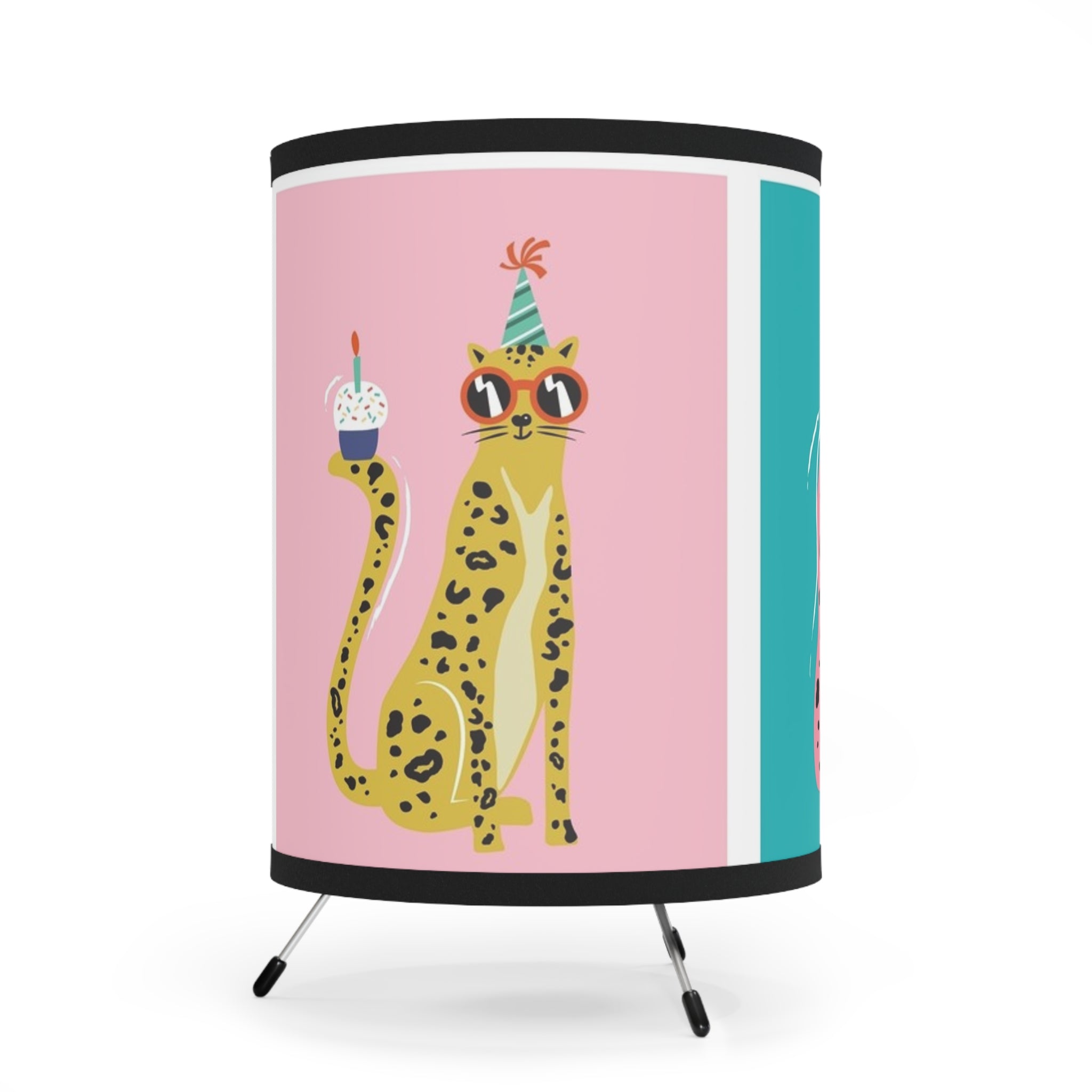 Tripod Lamp with High-Res Printed Shade, US\CA plug