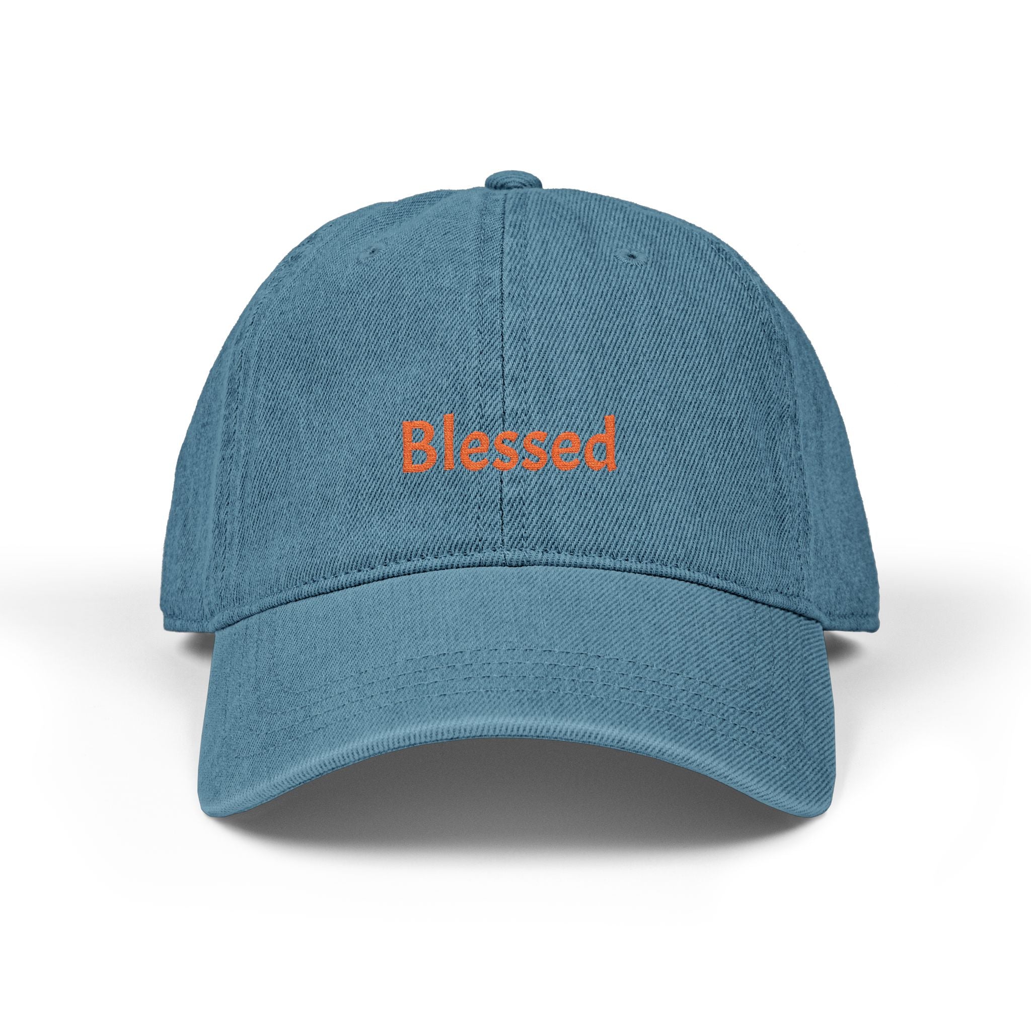 Blessed Embroidered Denim Hat — 'Blessed' Baseball Cap
