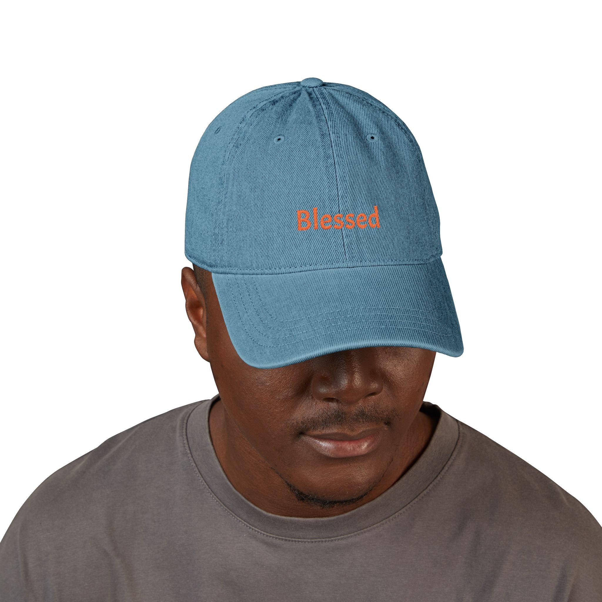 Blessed Embroidered Denim Hat — 'Blessed' Baseball Cap