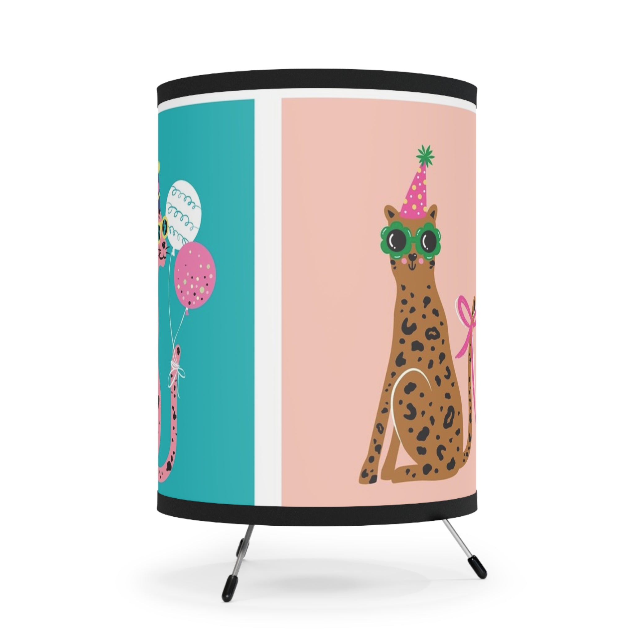 Tripod Lamp with High-Res Printed Shade, US\CA plug