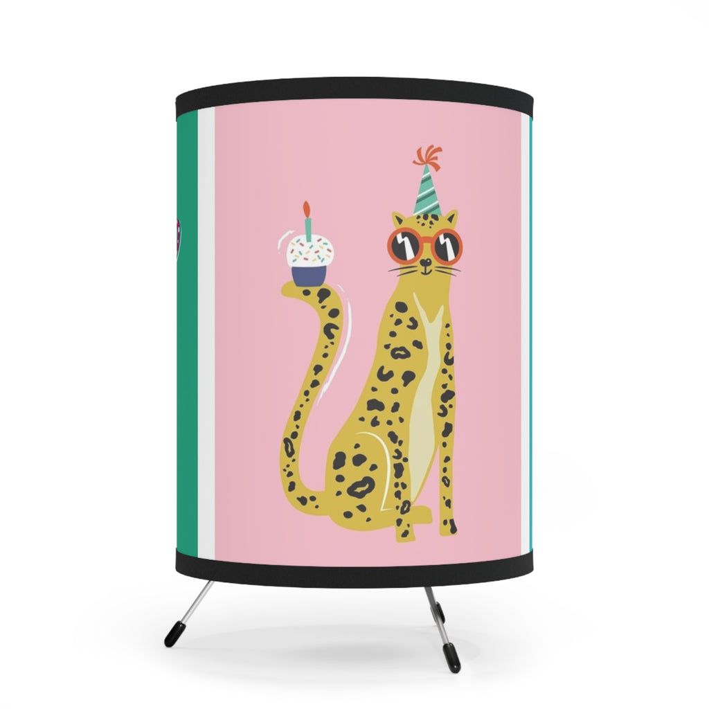 Tripod Lamp with High-Res Printed Shade, US\CA plug