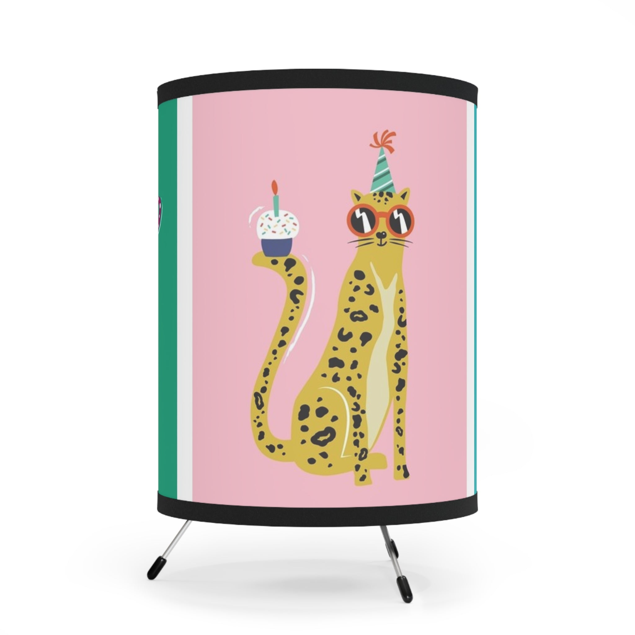 Tripod Lamp with High-Res Printed Shade, US\CA plug