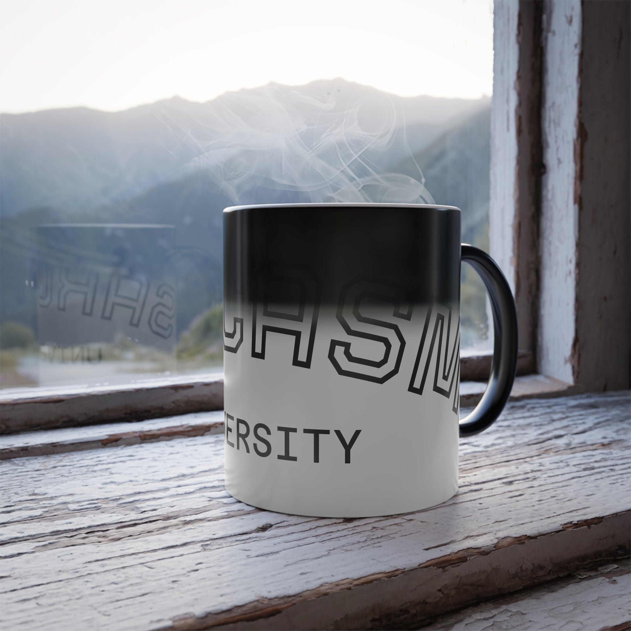 Sarcasm University Color-Changing Coffee Mug — 11oz Novelty Heat Reveal