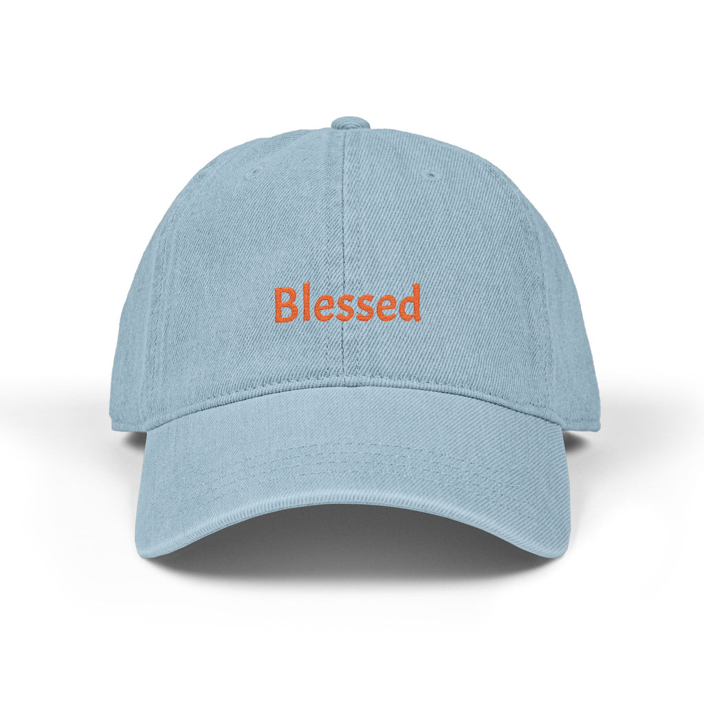 Blessed Embroidered Denim Hat — 'Blessed' Baseball Cap